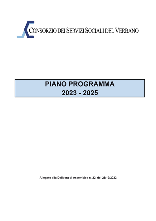 PIANO PROGRAMMA 2023-2025
